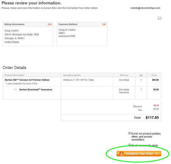 Symantec Single Buy Button Shopping Cart With Single Submit Button