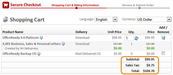 Sales Tax Calculation in Cart Sales Tax Calculation in Ecommerce Shopping Cart