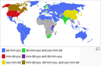 wiki_map Common Date Formatting by Country - Wikipedia