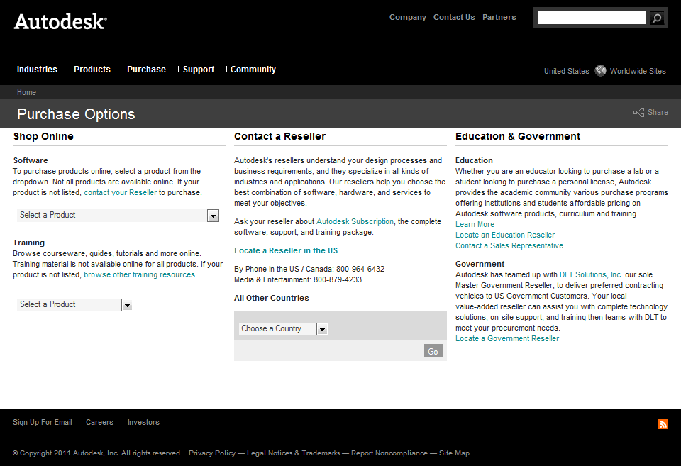 Autodesk Purchase Options Page Autodesk Purchase Options Page