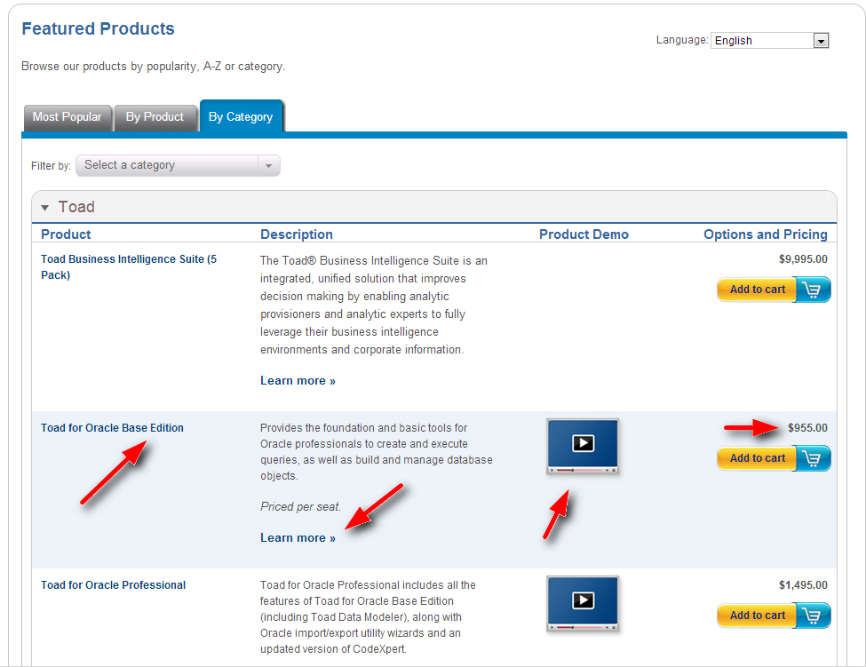 Quest Product Page Quest Product Page - Name, Description, Video Demos and Pricing