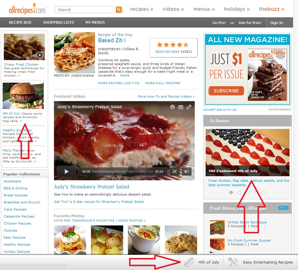 July 4th sections on Allrecipes.com July 4th sections on Allrecipes.com