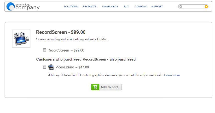 Software Company Interstitial Cross-sell Software Company Interstitial Cross-sell