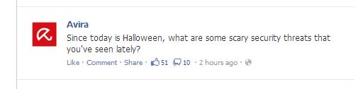 Avira Halloween Themed Facebook Post Avira Halloween Themed Facebook Post